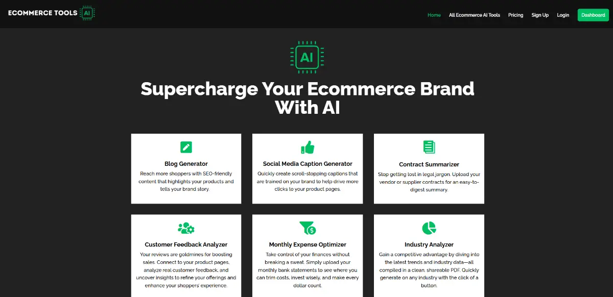 Ecommerce Tools AI  product image