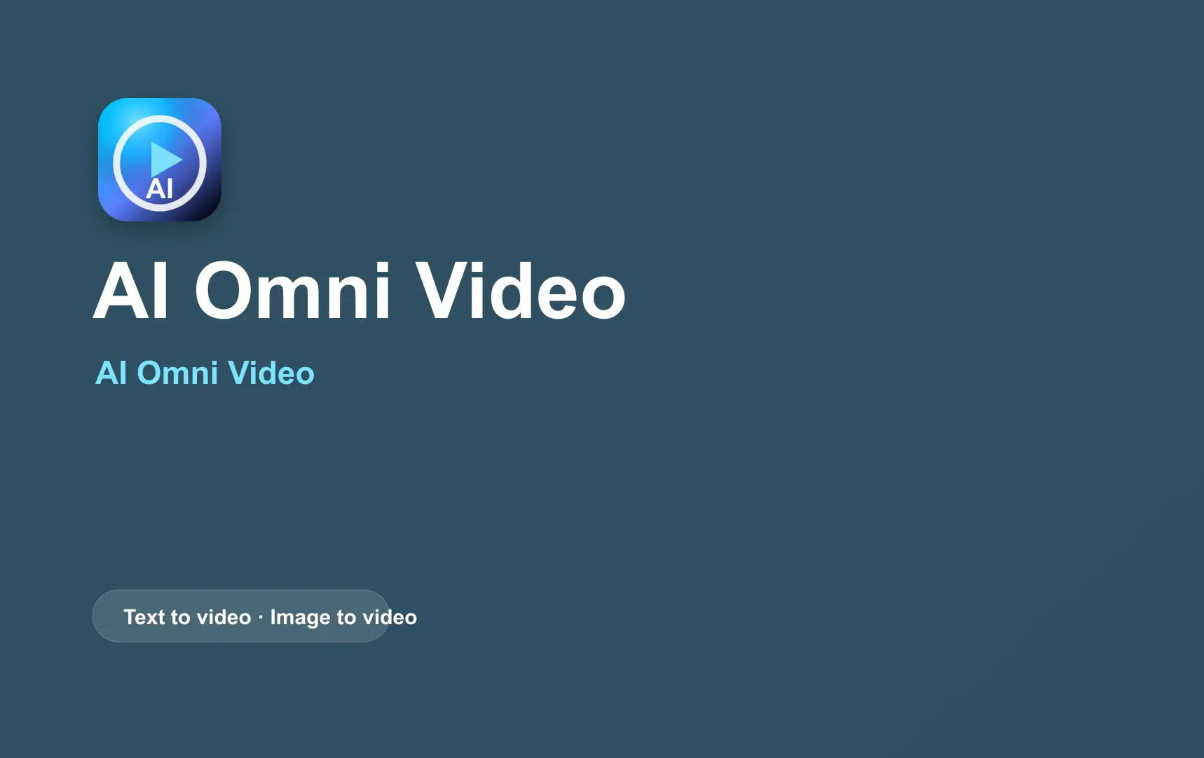 ai omni   video product image