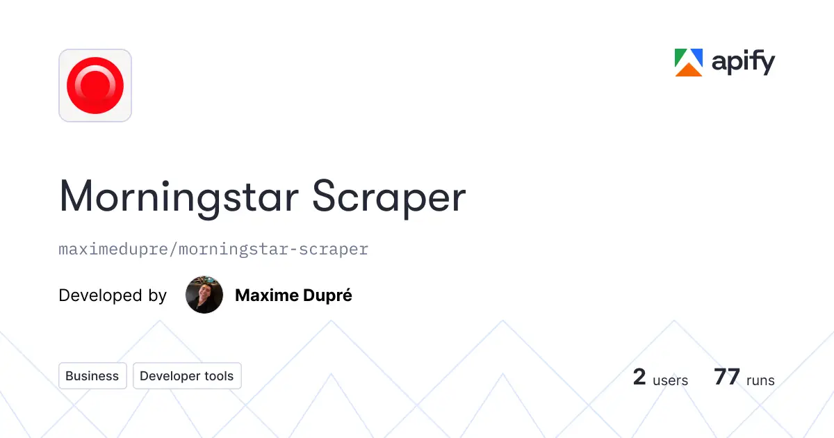Morningstar Scraper product image