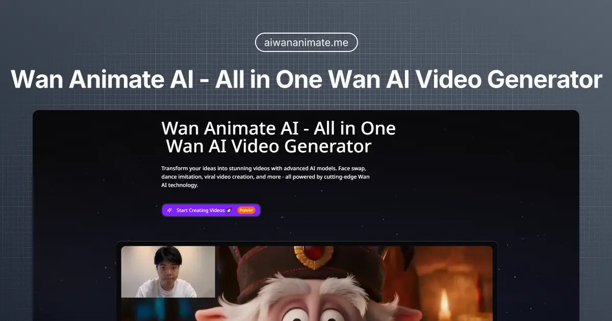 Wan animate product image