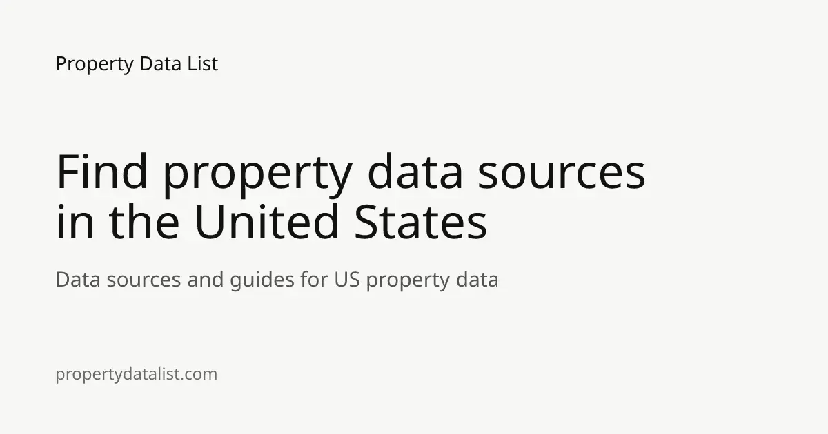 Property Data List product image