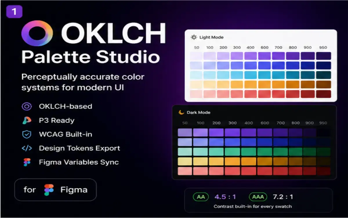 OKLCH Palette Studio for Figma image number 01