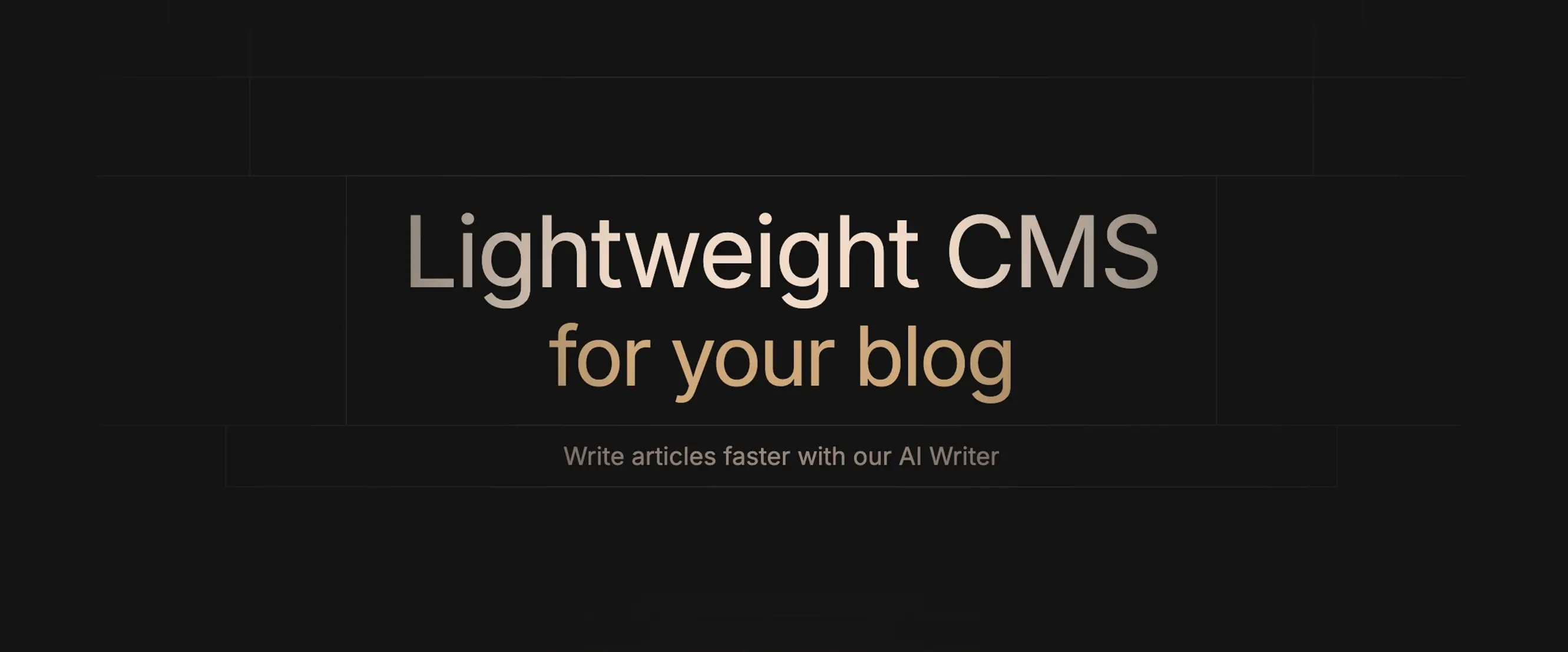 Lightweight CMS product image