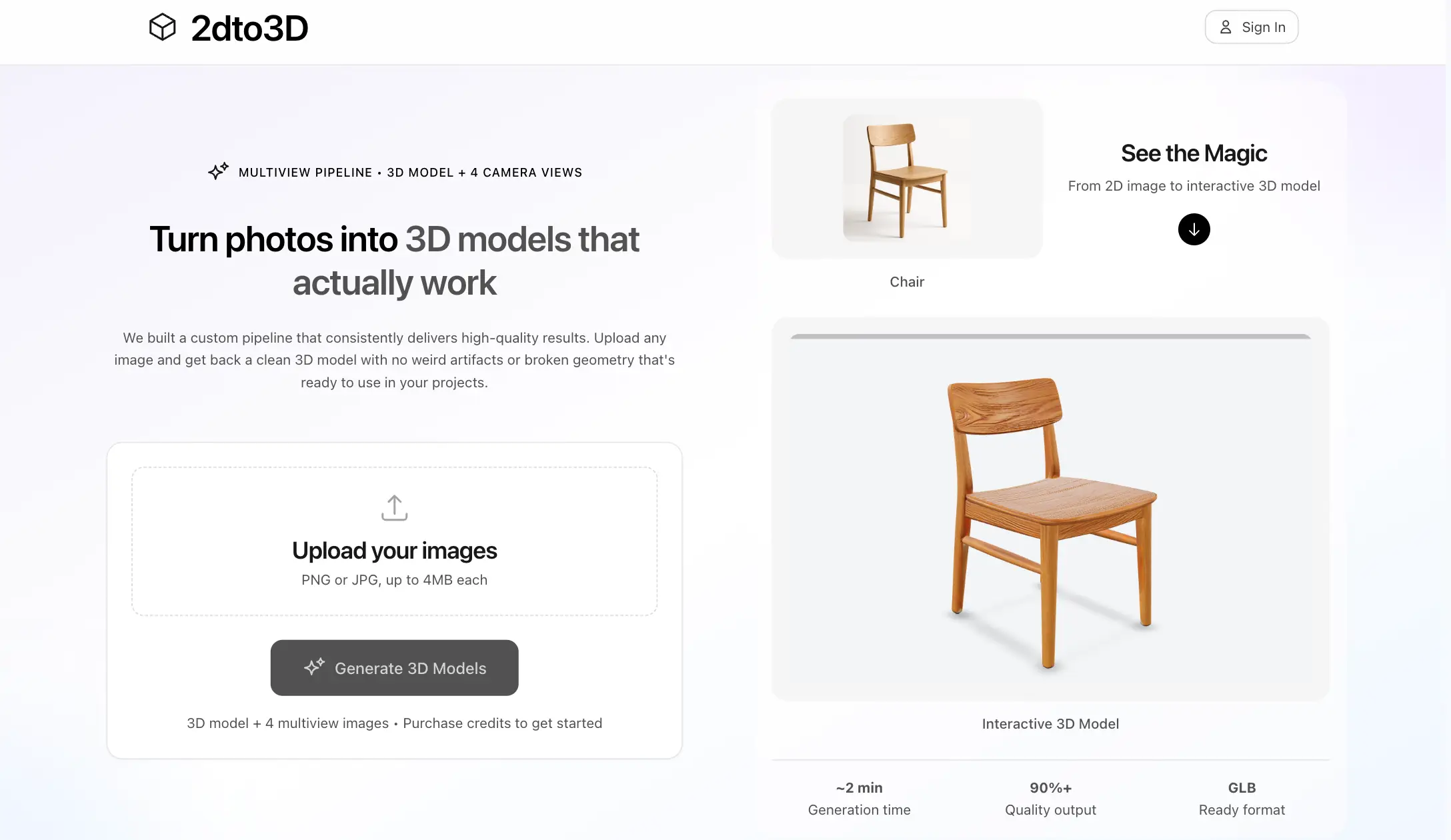 2dto3d app product image