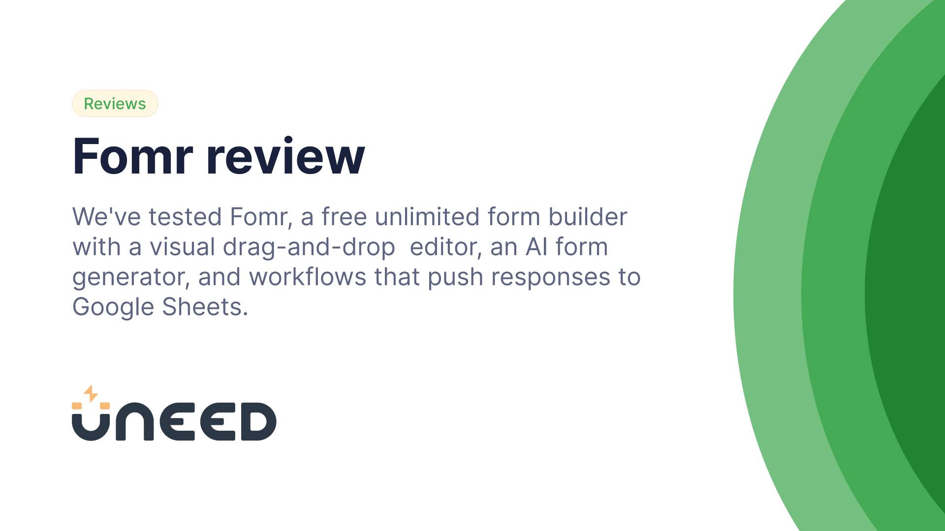 Fomr Review - A Free, Unlimited Form Builder for Small Teams
